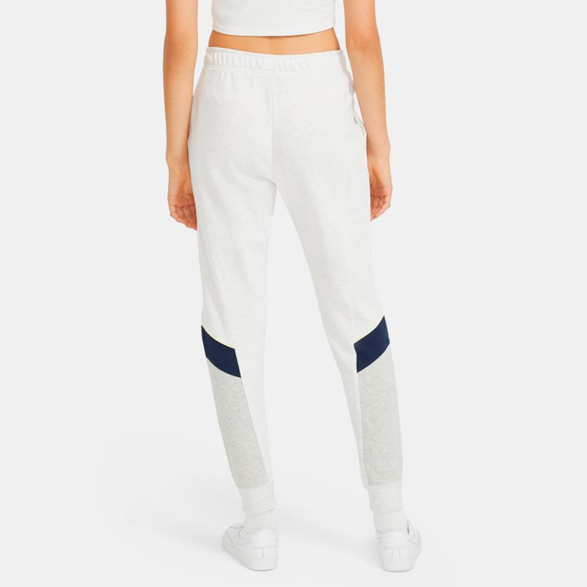 nike women's sportswear essential fleece pants birch heather