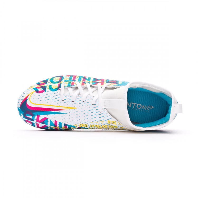 Football Boots Nike Kids Phantom GT Academy DF 3D FG/MG Chlorine blue-Pink  blast-Opti yellow-White - Fútbol Emotion
