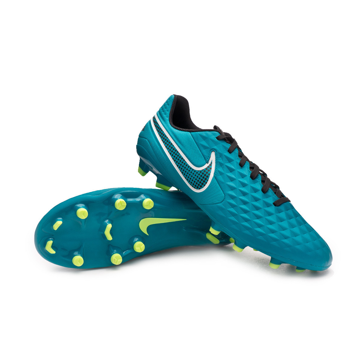 Floración bolso Comorama Bota de fútbol Nike Tiempo Legend 8 Academy FG/MG Aquamarine-White-Lime  Glow-Off Noir - Fútbol Emotion