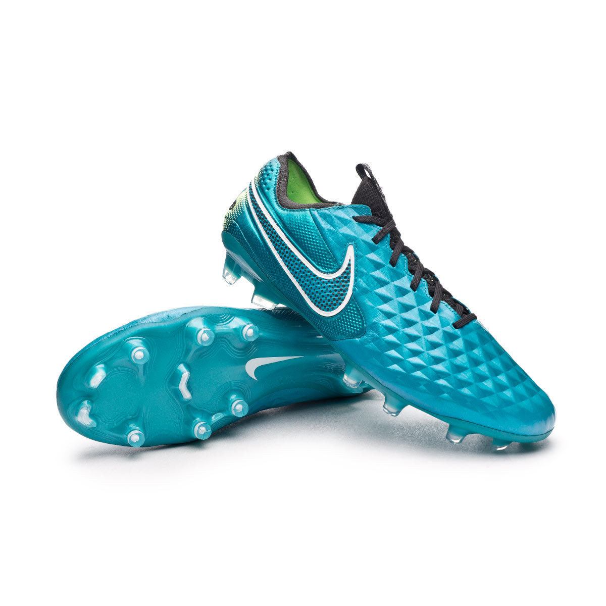 Ciudad Pino diamante Bota de fútbol Nike Tiempo Legend 8 Elite FG Aquamarine-White-Lime Glow-Off  Noir - Fútbol Emotion