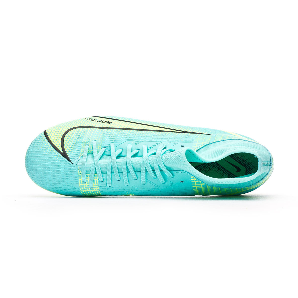 Bota de fútbol Nike Mercurial Superfly 8 Academy AG Dynamic Turquoise-Lime  Glow-Off Noir - Fútbol Emotion