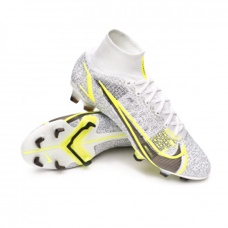 Scarpe Mercurial Superfly 8 Elite FG White-Black-Metallic silver-Volt