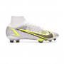 Mercurial Superfly 8 Elite FG White-Black-Metallic silver-Volt
