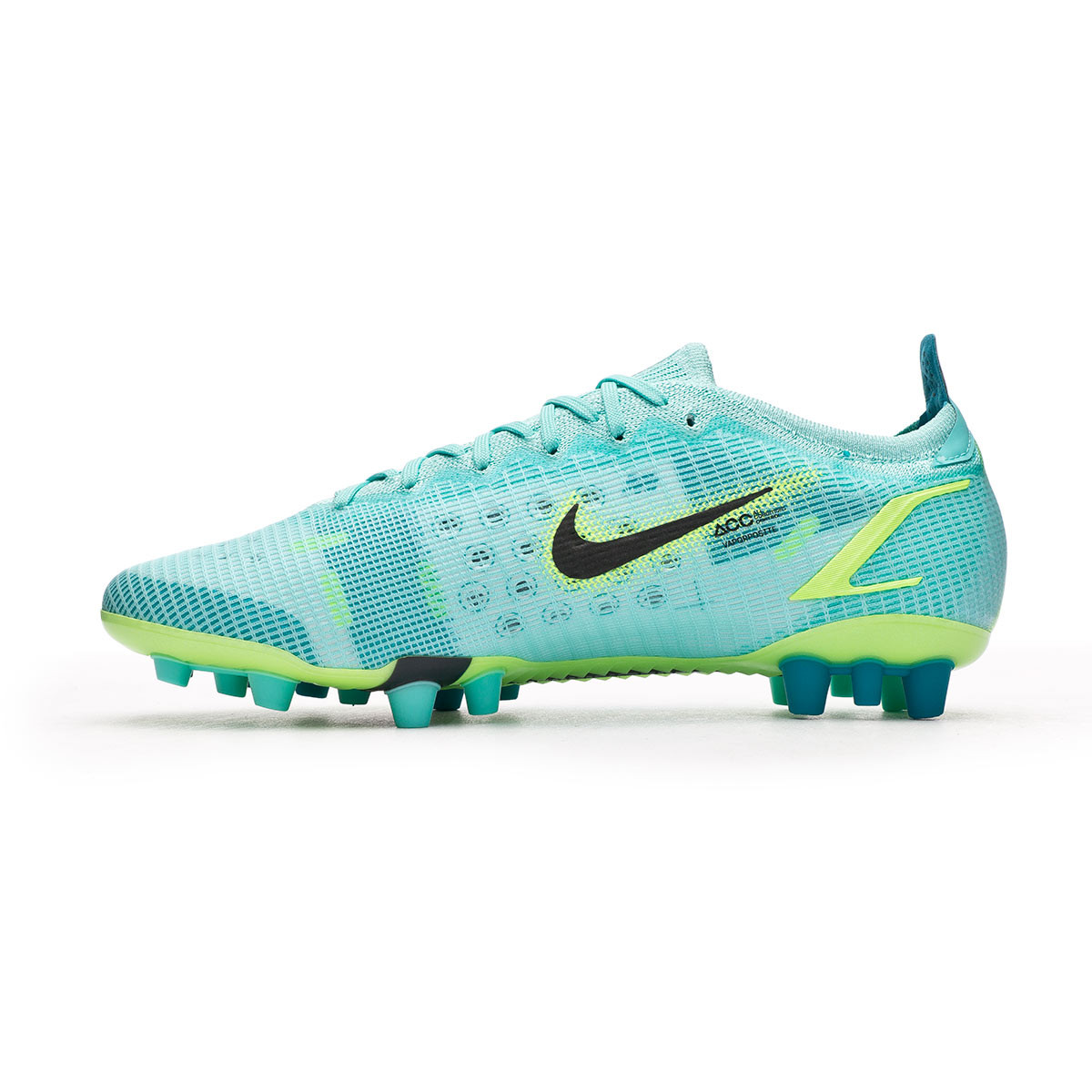 Bota de fútbol Nike Mercurial Vapor 14 Elite AG Dynamic Turquoise-Lime  Glow-Off Noir - Fútbol Emotion