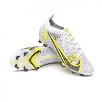 Bota Mercurial Vapor 14 Elite FG White-Black-Metallic silver-Volt