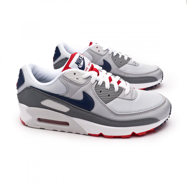 Nike Air Max 90 âGrey USAâ Pure Platinum/Midnight Navy-Wolf Grey â Sneaker Novel