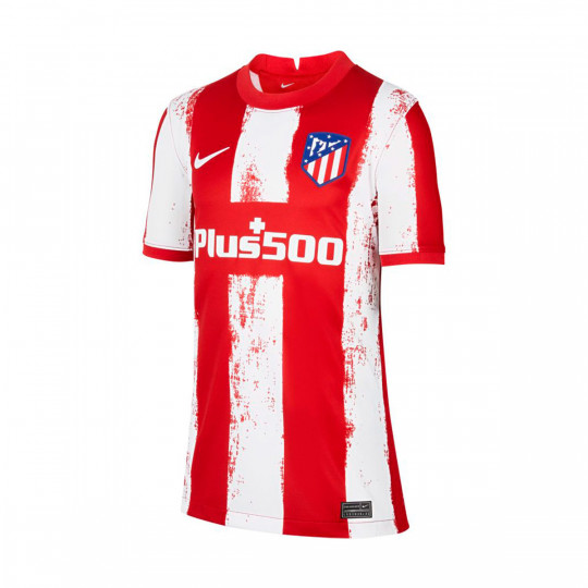 Camiseta Nike Atlético de Primera Equipación 2021-2022 Niño Red-White Fútbol Emotion
