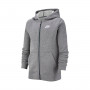 Sporstwear Hoodie Full-Zip Club Enfant-Carbon heather-Smoke grey-White