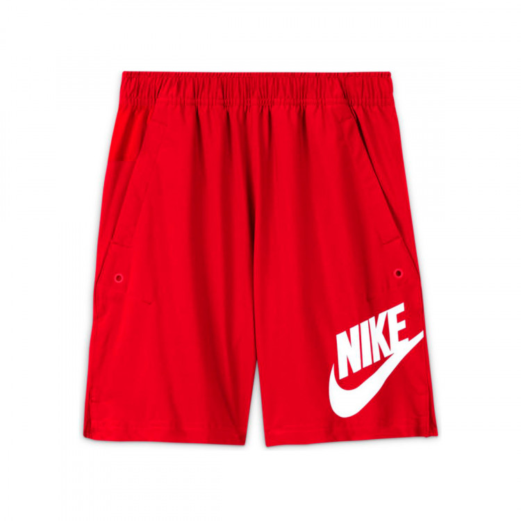 Pantalón corto Nike Sportswear Woven Hbr Niño Red-University Red-White Fútbol Emotion
