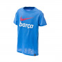FC Barcelona Fanswear 2021-2022 Niño Signal Blue