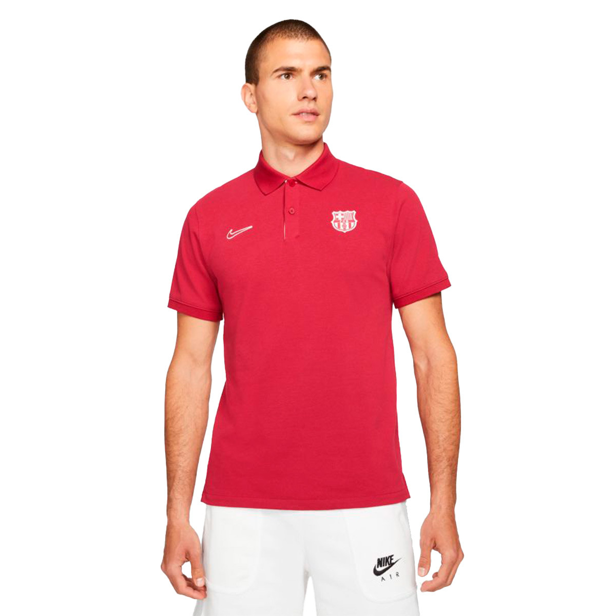 carro Fabricante Centrar Polo Nike FC Barcelona Fanswear 2021-2022 Noble Red - Fútbol Emotion