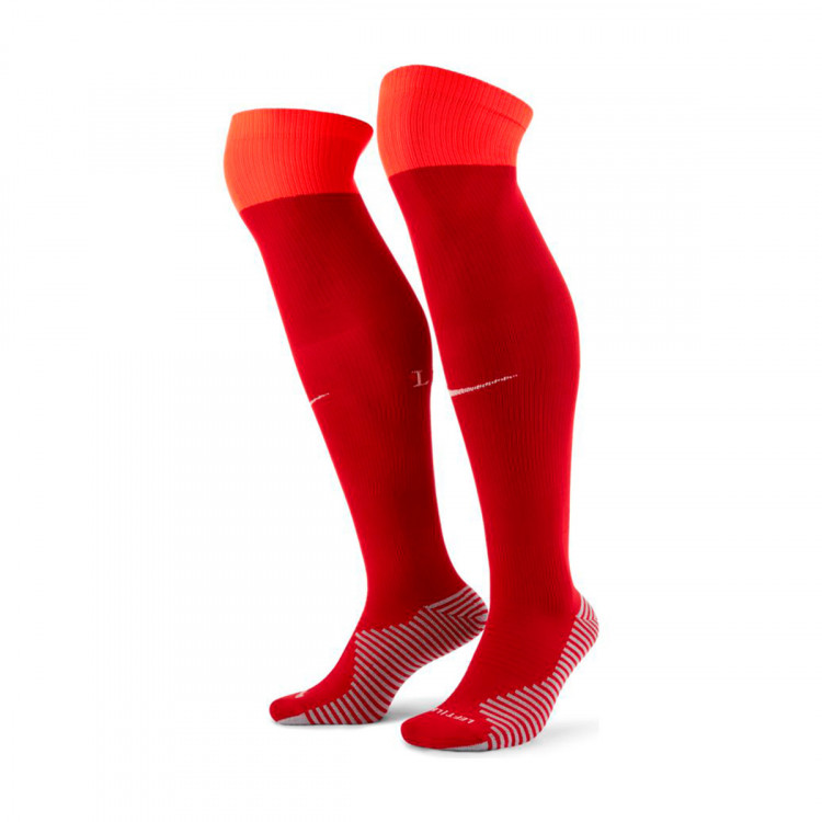 Football Socks Nike Liverpool FC Home Kit Socks Stadium 2021-2022 Gym Red-Bright Crimson-Fossil 