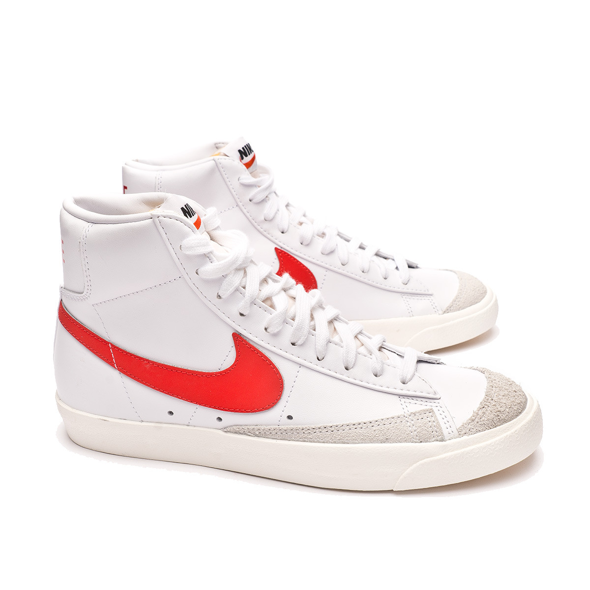Zapatilla Nike Blazer Mid '77 Mujer White-Habanero Red-Sail - Fútbol Emotion
