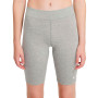 Corta Sportswear Essential Biker Mujer-Dark Grey Heather-White