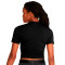 Camiseta Sportswear Crop Slim Fierce Mujer Black