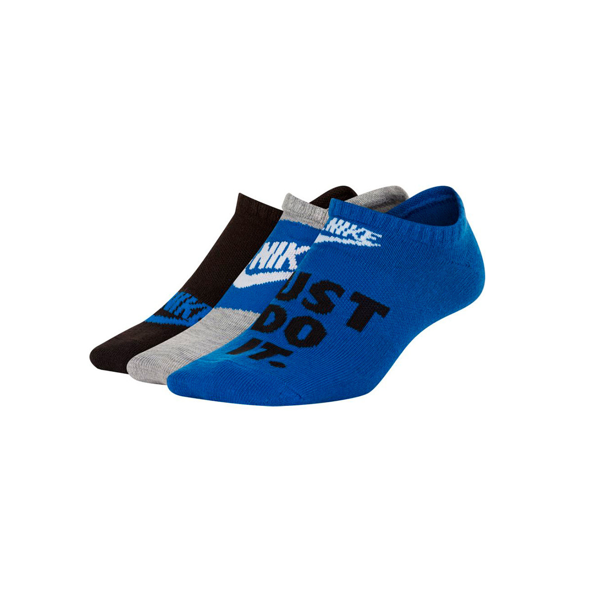 Calcetines Nike Everyday (3 Pares) Niña Black-Blue-Grey - Fútbol Emotion