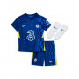 Kids Chelsea FC Strój 2021-2022 Lyon Blue-Opti Yellow