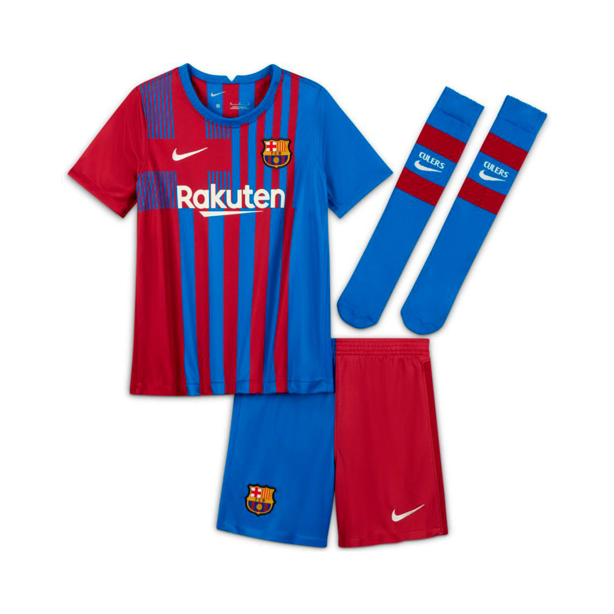 Completo Nike FC Barcelona Primo Kit 2021-2022 Bambino