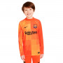 FC Barcelona Primera Equipación Stadium Portero 2021-2022 Niño Electro Orange-Bright Citrus-Black