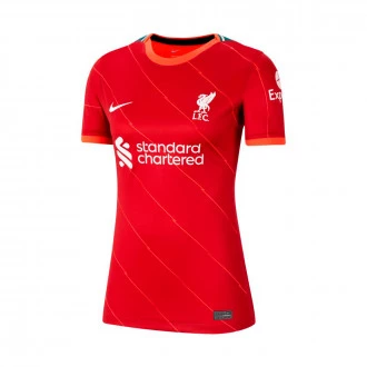 Camiseta Liverpool FC Primera Equipación Stadium 2021-2022 Mujer Gym Red-Bright Crimson-Fossil