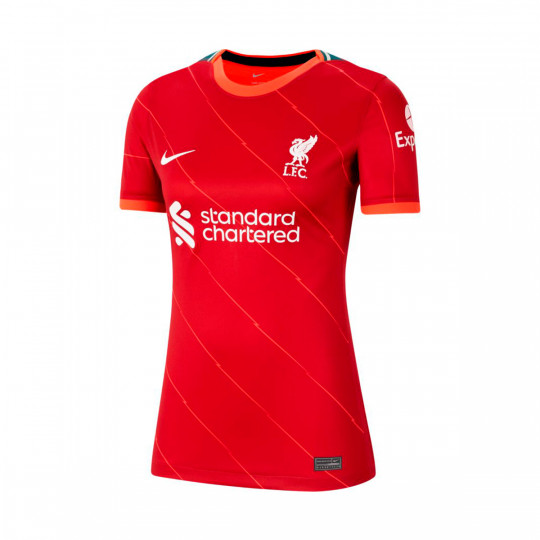 Camiseta Nike Liverpool FC Primera Equipación Stadium 2021-2022 Mujer Gym  Red-Bright Crimson-Fossil - Fútbol Emotion