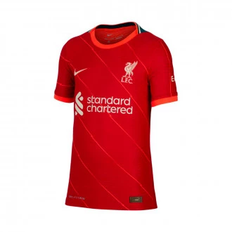 T-Shirt Kids Liverpool FC Match Home Jersey 2021-2022 Gym Red-Bright Crimson-Fossil(Full Sponsor)