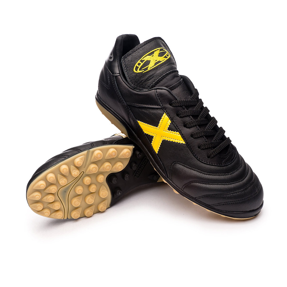 Zapatos de fútbol Mundial Negro-Amarillo - Fútbol Emotion