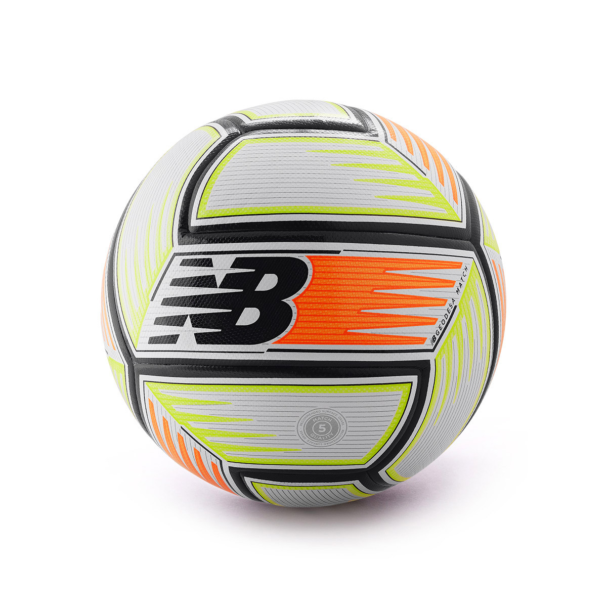 Ballon New Balance Geodesa Match Football White-Citrus Punch ...