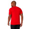 Camiseta Essentials Stacked Logo Red