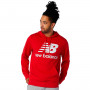 Essentials Stacked Logo Pullover Hoodie Red
