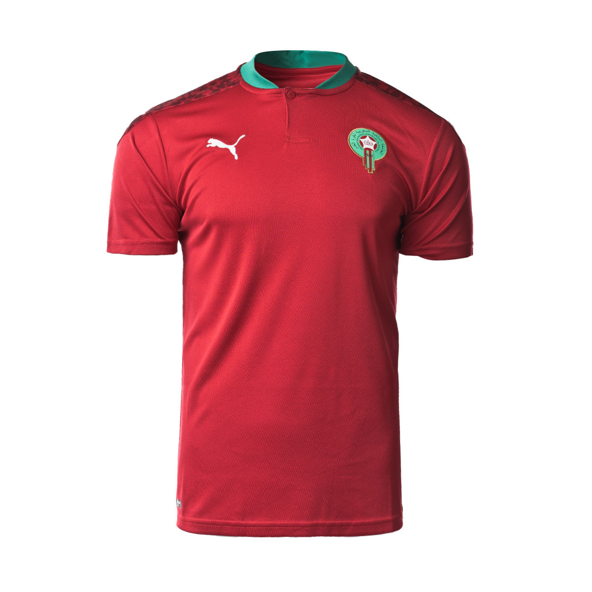 Final Absay Color de malva Camiseta Puma Marruecos Primera Equipación Replica 2020-2021 Chili  Pepper-White - Fútbol Emotion