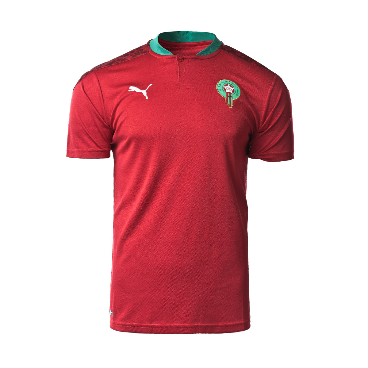 Maillot Puma Maroc Tenue Domicile Réplique 2020-2021 Chili pepper-Puma  white - Fútbol Emotion