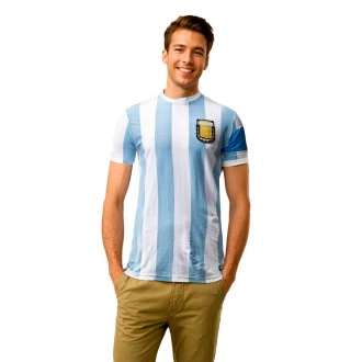 Camiseta Argentina Capitano White-Blue