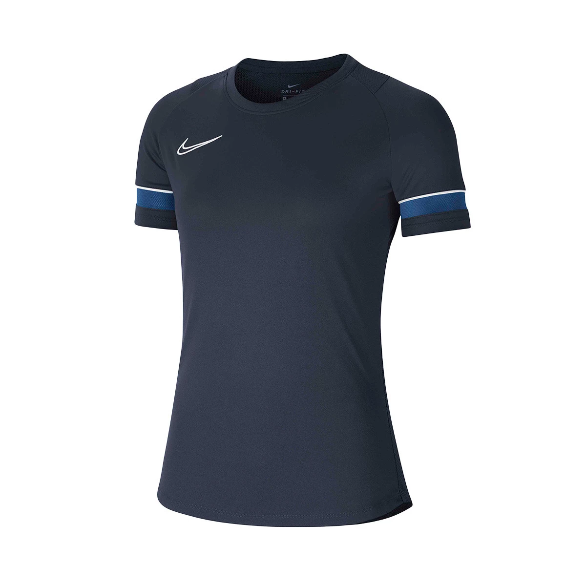 Maillot Nike Academy 21 Training m c Femme Obsidian White Royal Blue Futbol Emotion