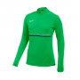 Academy 21 Drill Top Mujer Light Green Spark-White-Pine Green