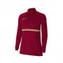 Academy 21 Drill Top Mujer Team Red-White-Jersey Gold