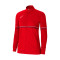 Chaqueta Academy 21 Knit Track Mujer University Red-White-Gym Red