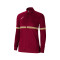 Chaqueta Academy 21 Knit Track Mujer Red-White-Jersey Gold