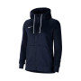 Team Club 20 Full-Zip Hoodie Mulher-Obsidian-White