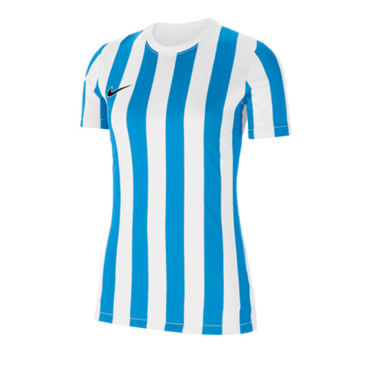 estar impresionado Arthur Conan Doyle El otro día Camiseta Nike Striped Division IV m/c Mujer White-University Blue-Black -  Fútbol Emotion