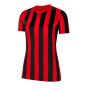 Striped Division IV s/s Women-University Red-Black-White