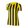 Women Striped Division IV s/s-Tour Yellow-Black-White