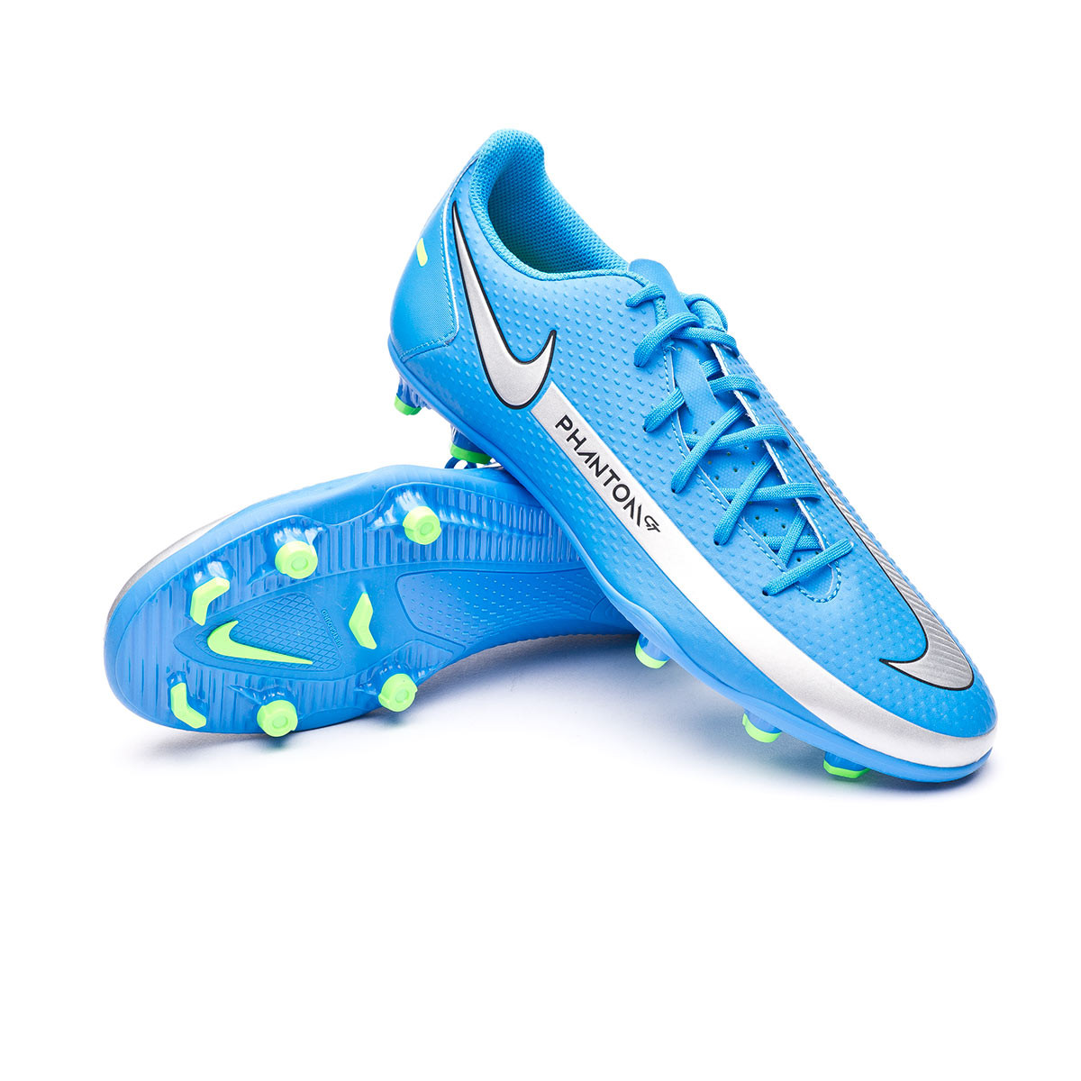 blue and silver nike football boots