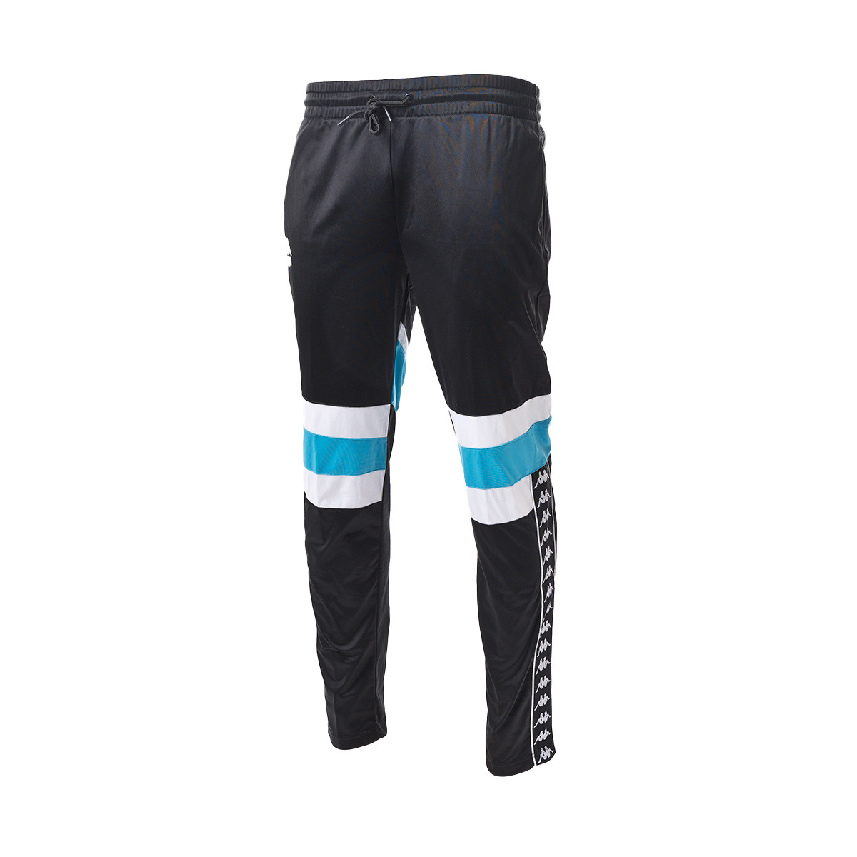 Pantalón largo Kappa Authentic Football Erin Black-Blue Turkis - Fútbol  Emotion