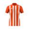 Camiseta Striped 21 m/c Orange-White