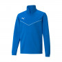 TeamRISE 1/4 Zip-Elektrisch blauwe limonade