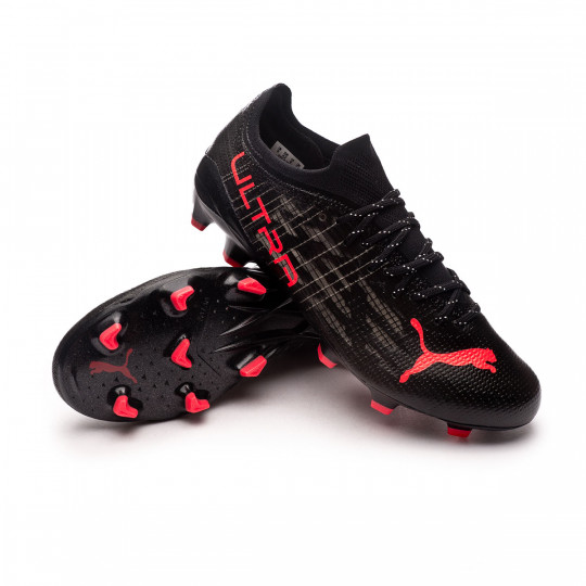 Bota de fútbol Puma Ultra 1.3 FG/AG Puma Black-Sunblaze-Asphalt - Fútbol  Emotion