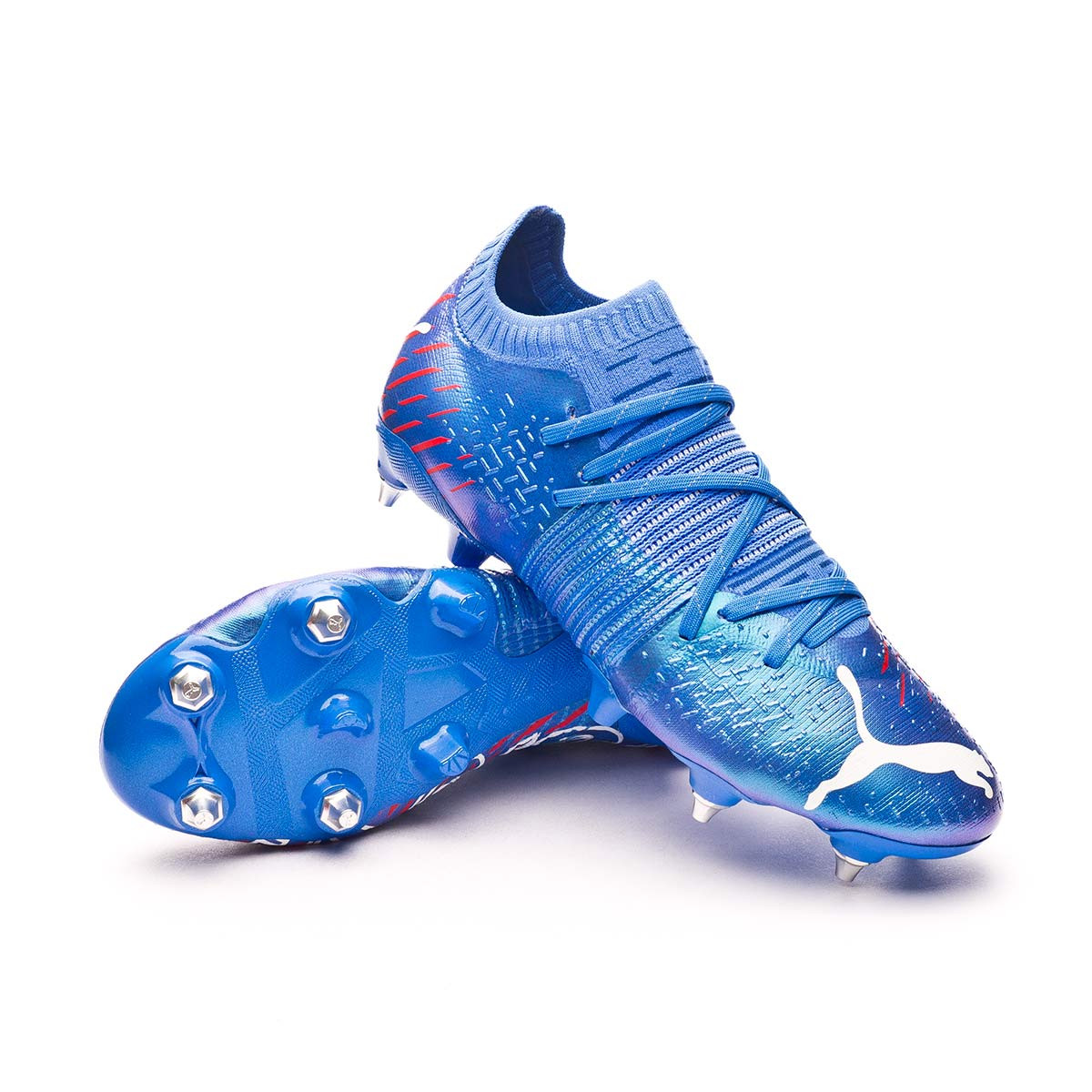 Football Boots Puma Future Z 1 2 Mxsg Bluemazing Sunblaze Surf The Web Futbol Emotion