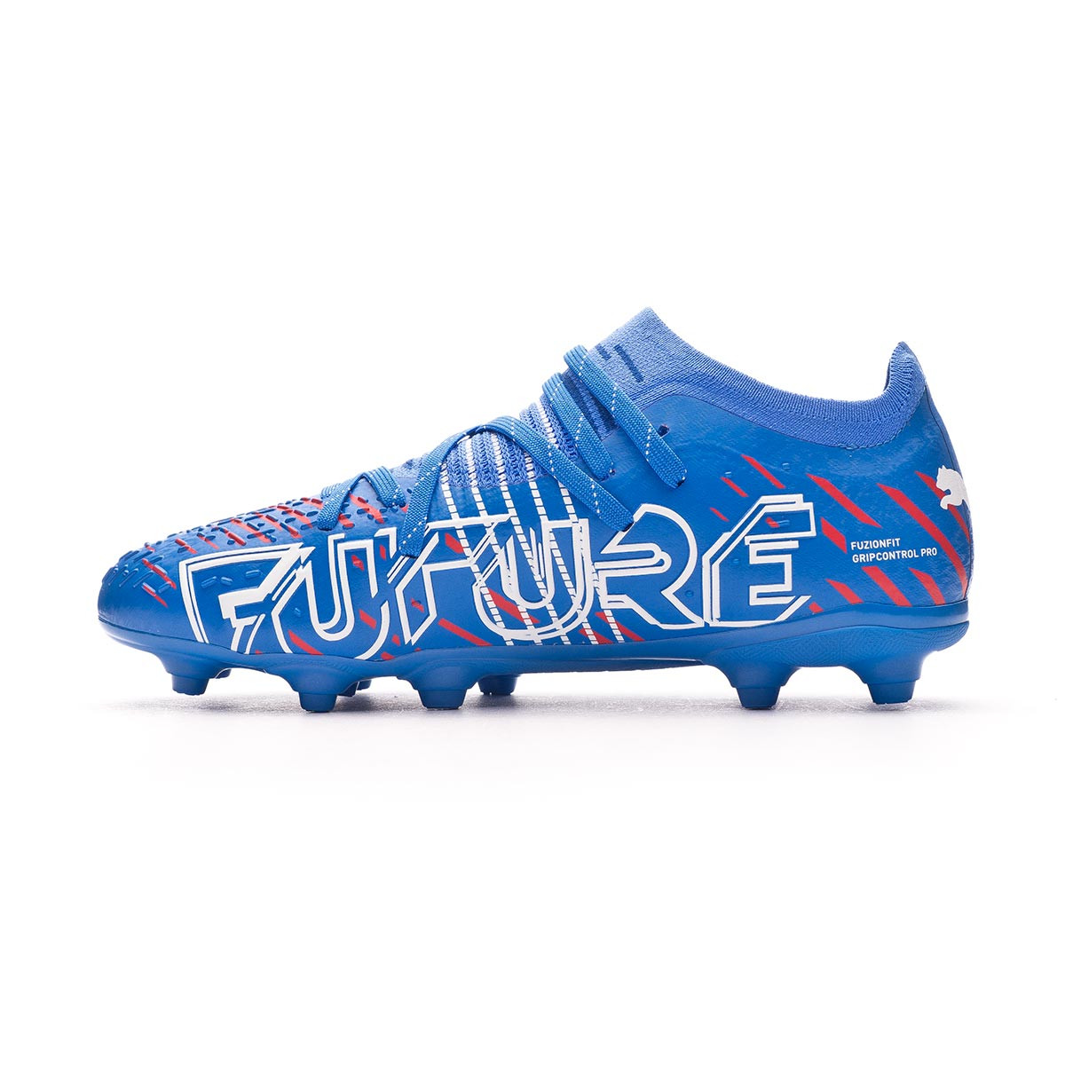 Bota fútbol Puma Future 2.2 FG/AG Niño Bluemazing-Sunblaze-Surf Web - Fútbol