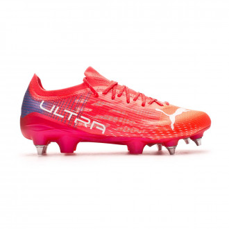 puma soccer shoes pink and blue